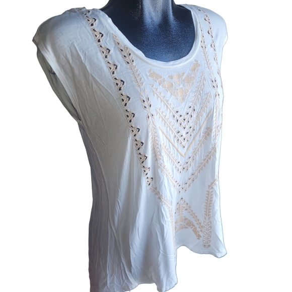 Jessica Simpson Embroidered Sleeveless Top Sz.S - Picture 3 of 7